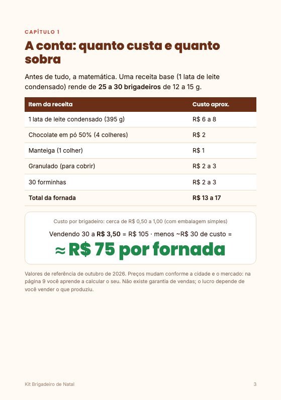Página da conta