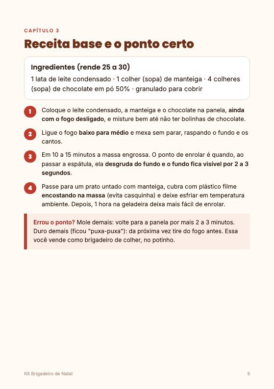 Página da receita